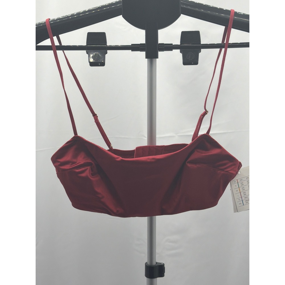 Target Red Square Neck Bralette Adjustable Straps XS 023 10 2978